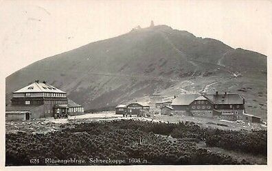 Riesengebirge Schneekoppe 1605m Postkarte AK