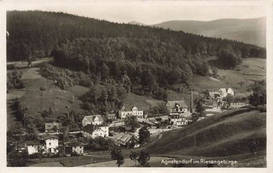 Sommerfrische Agnetendorf im Riesengebirge Schlesien Postkarte AK 1926