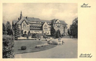 Bad Kudowa Kurhotel Fürstenhof Postkarte AK