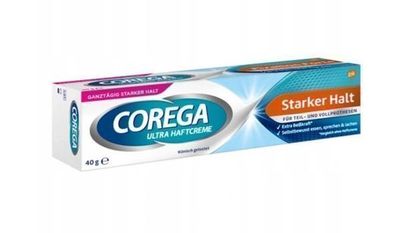 Corega Ultra Adhesive Cream Strong Hold - 40g - Hochwertige Prothesenkleber