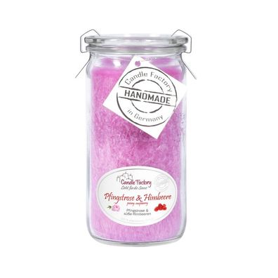 Candle Factory Mini Jumbo Pfingstrose und Himbeere Duftkerze Dekokerze 307135