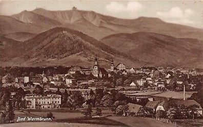 Bad Warmbrunn Ansicht Panorama Postkarte AK 1927