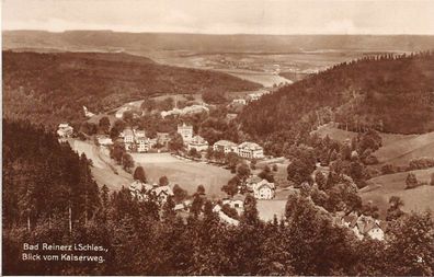 Bad Reinerz i. Schles. Blick vom Kaiserweg Postkarte AK