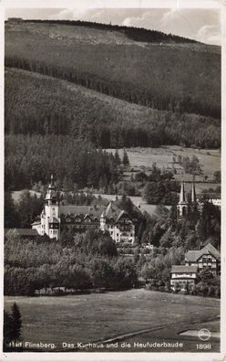 Bad Flinsberg / Swieradow Zdroj Kurhaus und Heufuderbaude AK 1937