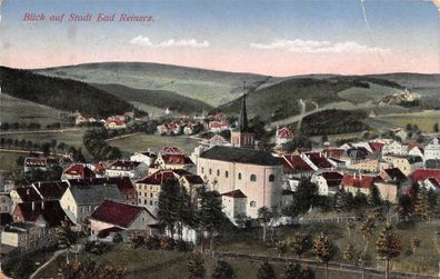 Blick auf die Stadt Bad Reinerz/Duszniki-Zdrój Postkarte 1917