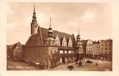 Brieg Schlesien Rathaus Foto Karte