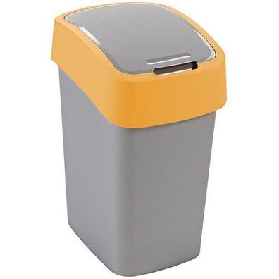 Mülleimer Flip Bin 25 l grau - orange CURVER