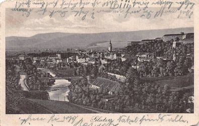 Glatz Stadtansicht Postkarte 1932