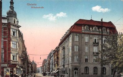 Gleiwitz, Wilhelmsstraße, Postkarte