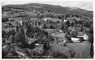 Hain im Riesengebirge Total vom Katzenstein Postkarte