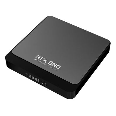 GloriaForce RTX Uno 4K UHD Android 11.0 TV Streaming Box mit App Force II, Quad