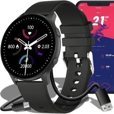 Smartwatch für Damen Herren, 1,44 Zoll mit Bluetooth 5.0, IP68 Wasserdicht Retoo