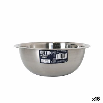 Rührschüssel Quttin 2,5 L Metall 24,2 x 9,6 cm (18 Stück)