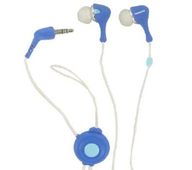 Thomson InEarKopfhörer Ohrhörer HED 134 Headset 3,5mm Klinke Blau/Weiß