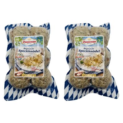 Food-United bayerische Speckknödel Zimmermann Fleischwerke 12 Stk. 2x400g