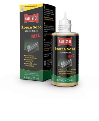 Ballistol ® Robla Solo MIL 23532 Laufreiniger Waffenpflege, 65 ml Dosierflasche