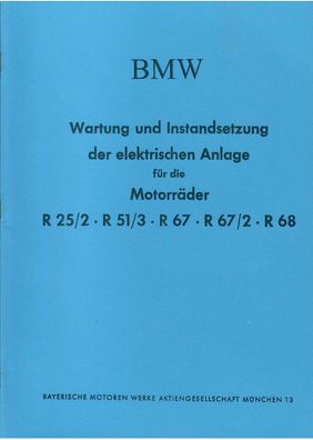 Wartung und Instandsetzung der elektrischen Anlage BMW Motorräder