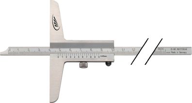 Tiefenmessschieber DIN 862 200mm ger. Schiene 8x3mm H. Preisser