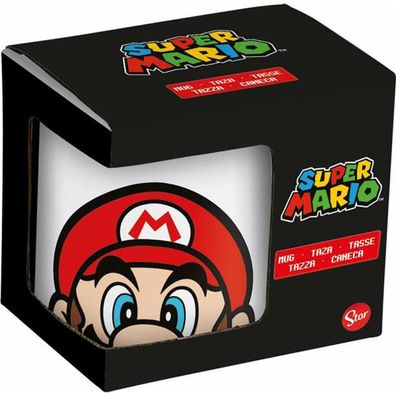 Keramiktasse Super Mario Weiß 325 ml Für Kinder aus Keramik