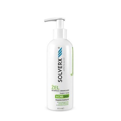 Solverx Akne Reinigungs-Gel 200ml für Fettige Haut