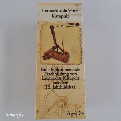 Leonardo da Vinci Katapult, Holzbausatz ca. 19 × 6 × 11 cm Art.-Nr. 11139