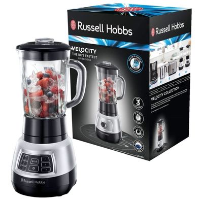 Russell Hobbs Velocity Pro Standmixer Glas Blender Mixer Smoothie MilchMaker