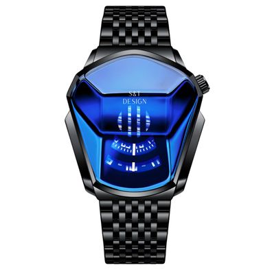 S&T Design Quarzuhr Herren Uhr Edelstahl Armbanduhr Herrenuhr Wasserdicht (3BAR)