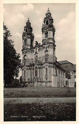 Grüssau i. Schles. Marienkirche Postkarte AK