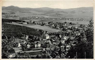 Herzheilbad Kudowa Schlesien Postkarte AK