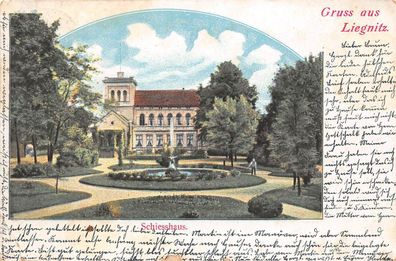 Liegnitz Schlesien Schiesshaus Postkarte 1903