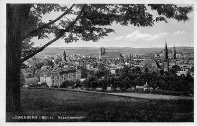 Löwenberg Schlesien Gesamtansicht Foto Postkarte 1932