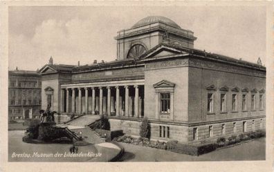 Museum der Bildenden Künste in Breslau Schlesien Postkarte AK