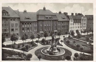 Oppeln Schlesien Friedrichsplatz Fotokarte 1931