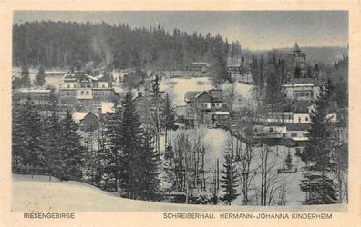 Riesengebirge Schreiberhau Hermann-Johanna Kinderheim Postkarte AK