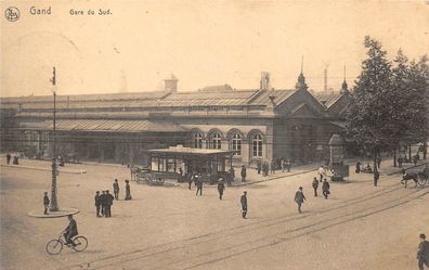 Gand Gare du Sud Feldpostkarte AK 1916