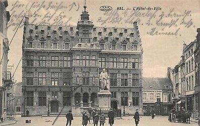 Hal L'Hotel de Ville Feldpostkarte AK 1918