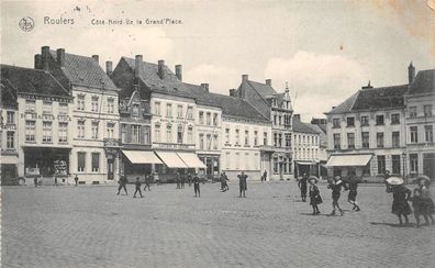 Roulers Côte- Nord de la Grand Place, Hotel, Gasthof Postkarte 1915