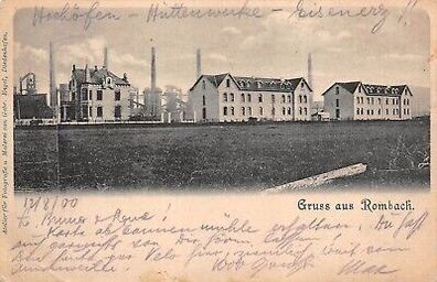 Gruss aus Rombach Ansicht Postkarte AK 1900