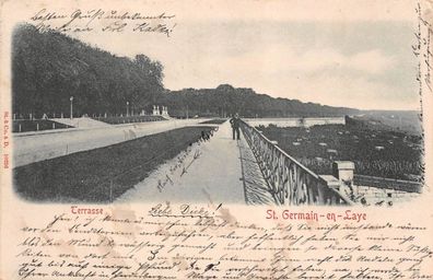 Terrasse St. Germain-en-Laye Postkarte AK 1902