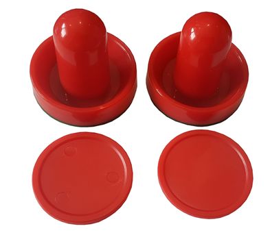 Charlsten Airhockey Set - 2x Pusher 95 mm + 2x Puck 75mm