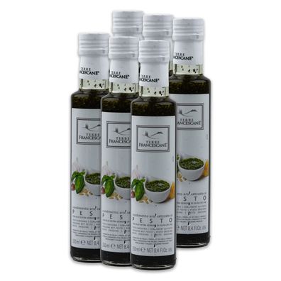 Food-United Pesto-Öl 6x 250ml Premium Speiseöl TERRE Francescane aus Italien