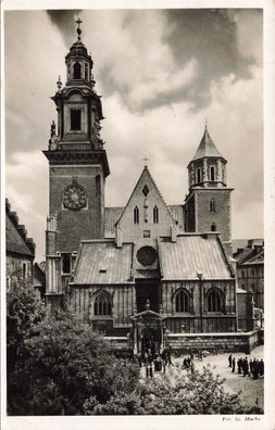 Krakau (Kraków) Wawel-Kathedrale (katedra wawelska) Feldpostkarte AK 1944