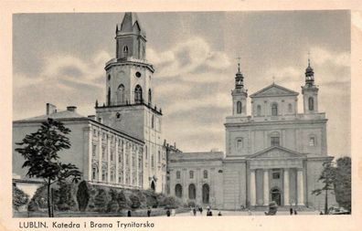 Lublin Katedra i Brama Trynitarska Postkarte