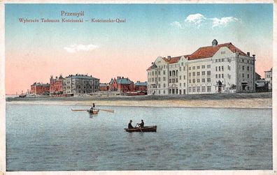 Przemysl Kosciuszko-Quai Wybrzeze Tadeusza Kosciuszki Postkarte AK