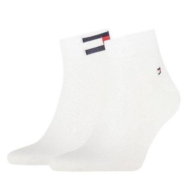 Tommy Hilfiger Herrensocken Men Quarter 2P Flag Weiß 2er-Pack 701223929-003