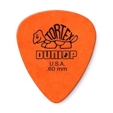 Dunlop Tortex Standard Plektren - 0,60 mm - orange (1, 3, 6, 12 oder 72 Stück)