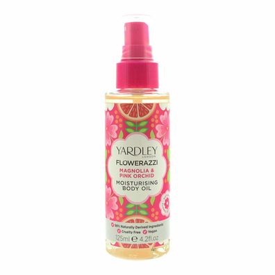 Yardley Flowerazzi Magnolia & Pink Orchid Body Oil 125ml