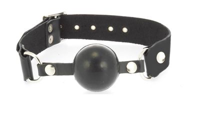 Bondage Silikon Mundknebel 38mm schwarz