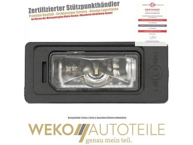 Kennzeichenleuchte links rechts Diederichs 1033098 für AUDI SEAT SKODA VW