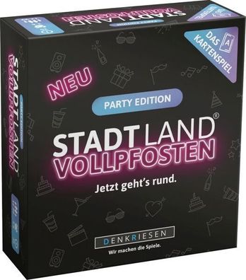 STADT LAND VOLLPFOSTEN® ? Das Kartenspiel ? PARTY Edition Jetzt gehts rund